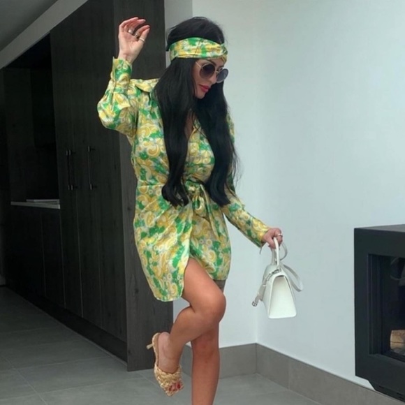 Zara floral print wrap dress - Picture 9 of 12